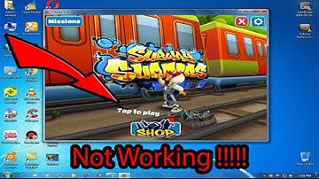 Subway Surfer Tap To Play Not Showing In Pc Problem Fix