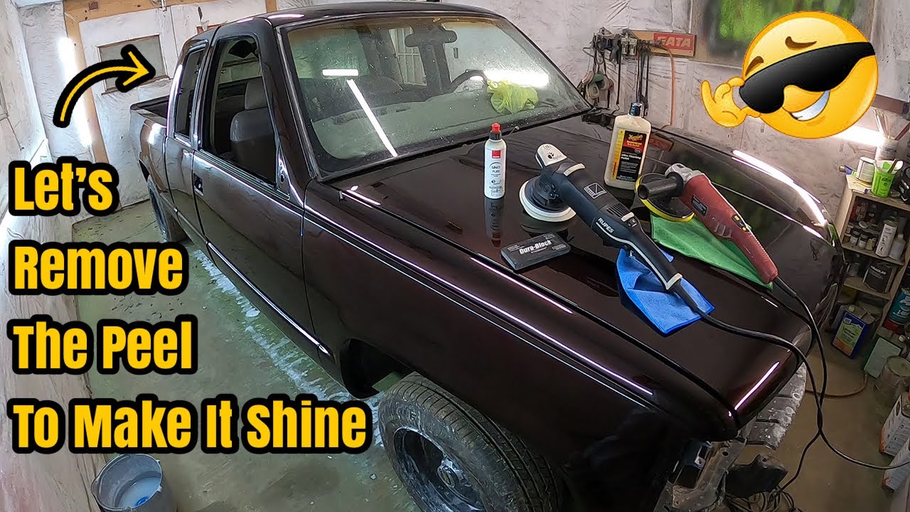 How to remove orange peel from car clear coat with a cut and buff