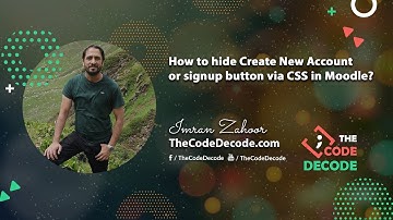 How to hide Create New Account or Signup button in Moodle via CSS?