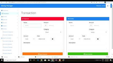 Income and Expense System | php source code | college projects