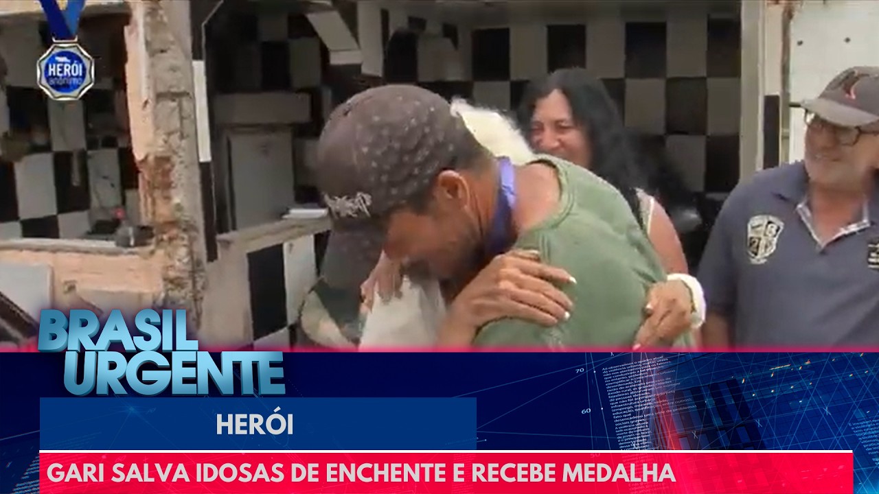 Gari enfrenta enchente e salva duas mulheres em SP | Brasil Urgente