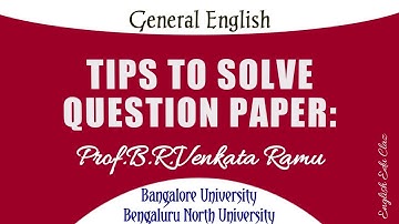 Tips to Solve Question Paper