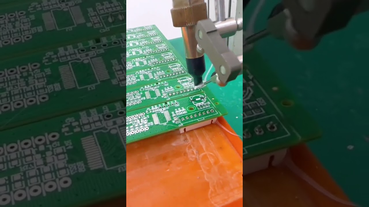 PCB automatic soldering #pcbassembly