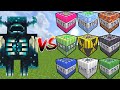 Warden vs all tnt in minecraft mob battle