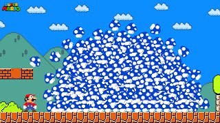 What if Mario with 999 Mini Mushroom tried to beat Super Mario Bros.?