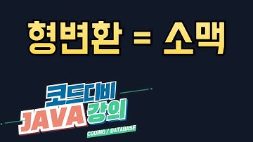 자바 - 형변환(캐스팅)