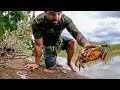 CAPTURANDO, COZINHANDO E COMENDO CARANGUEJO - Crab Trap