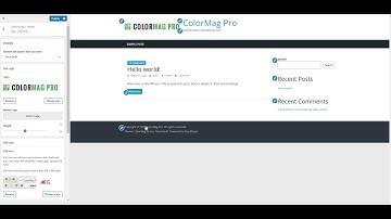 Customize Site Identity for ColorMag Theme, WordPress