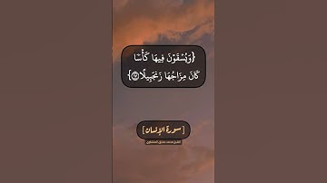 سورة الإنسان الآية ١٥ الى ١٨ بصوت الشيخ محمد صديق المنشاوي