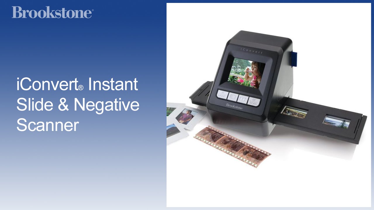 iConvert® Instant Slide & Negative Scanner 