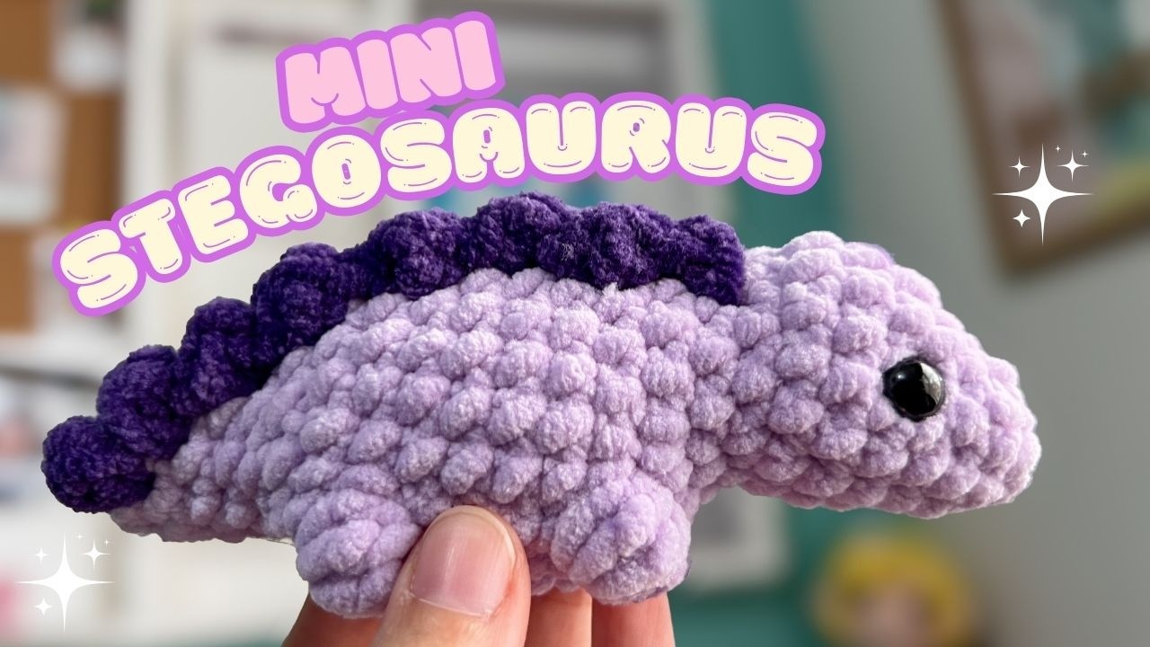 Mini Stegosaurus a Crochet 🦕 | Tutorial Amigurumi Paso a Paso