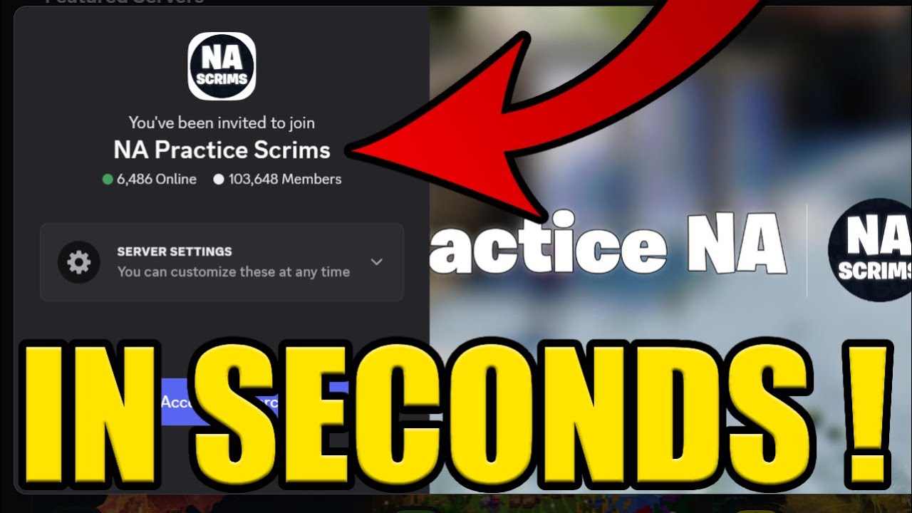 HOW to JOIN NA PRACTICE SCRIMS DISCORD SERVER PC & MOBILE - YouTube