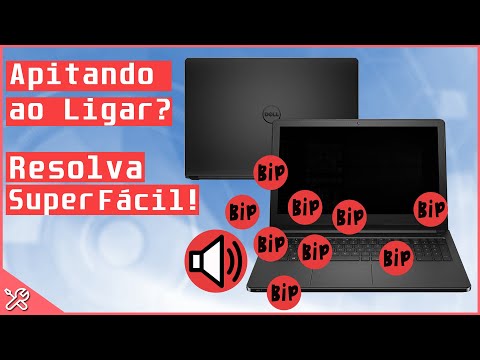 Vídeo: Quando ligo meu laptop, ele emite um som de bipe?