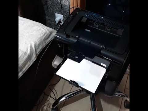 HP LASERJET P1102W - YouTube
