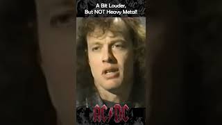 ANGUS YOUNG: A Bit Louder, But NOT Heavy Metal! #acdc #angusyoung #guitarist #rocknroll
