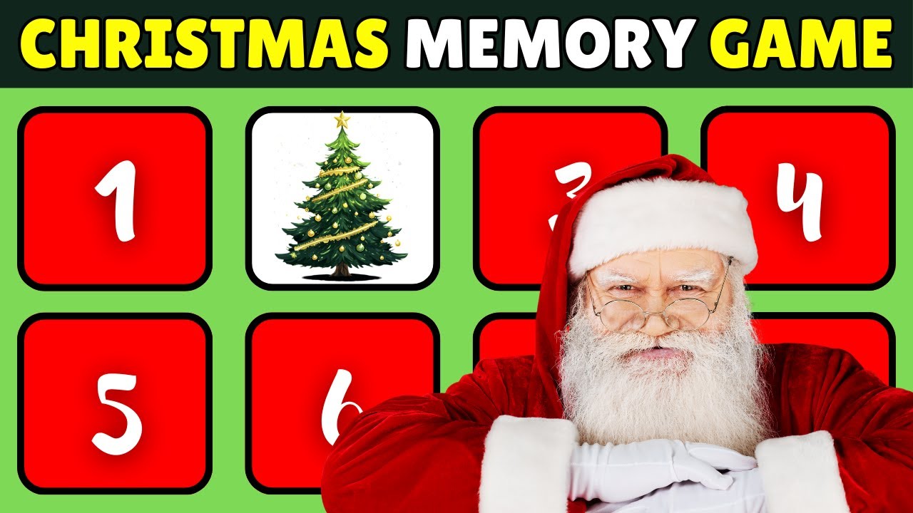 Christmas Visual Memory Test 🎅 Festive Brain Teaser 🎄 Part 2 - YouTube