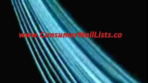 Consumer Mail Lists, Consumer Email Lists, Consumer Mailing