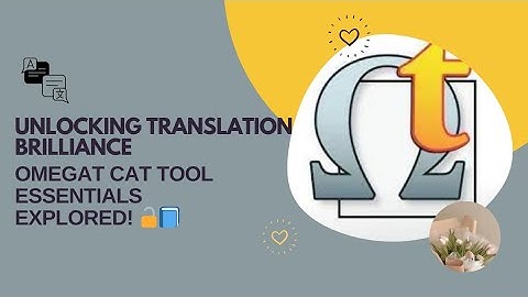 OmegaT CAT tool tutorial for beginner translators 🔓📑