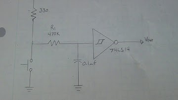 Debouncing a Switch with a Schmitt Trigger