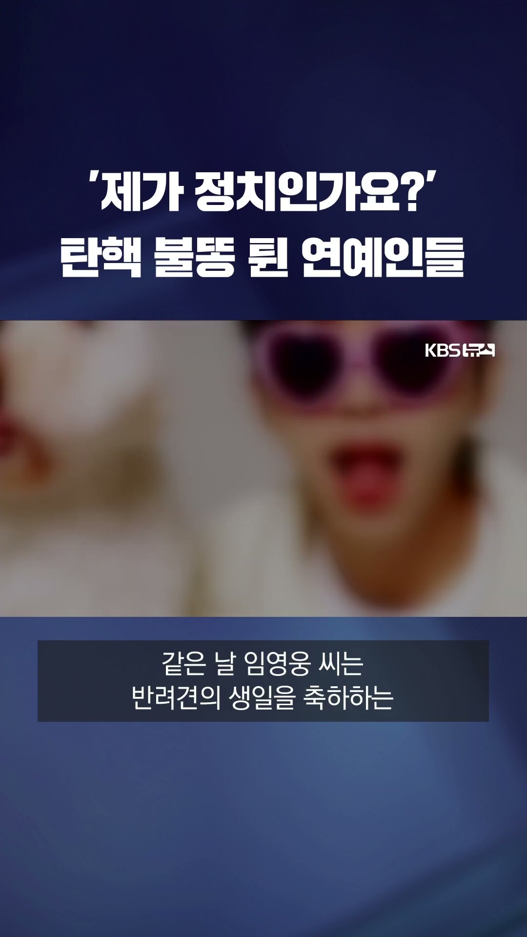 탄핵 정국 속 SNS 게시물 '불똥' 튄 연예인들 #shorts / KBS