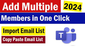 How to Add Multiple Members in Microsoft Teams | How To Add Bulk Members in MS Teams | Bulk Import