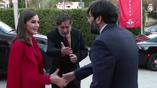 Dona Letizia preside la reunion de trabajo en el Instituto Cervantes de Los Angeles