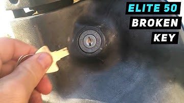 Honda Elite / Tact 50 - Broken Key! How To Replace Key Switch / Lock Set | Mitch