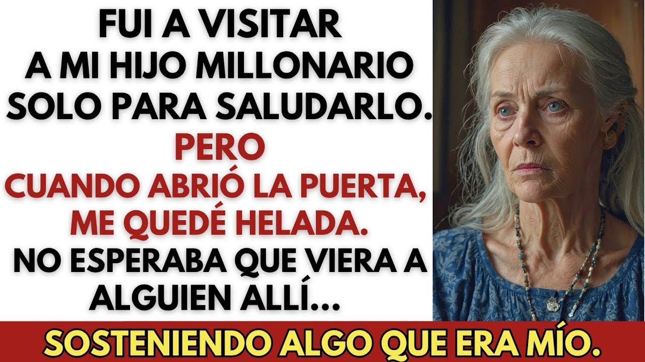 Fui a visitar a mi hijo millonario solo para saludarlo — pero cuando abrió la puerta...