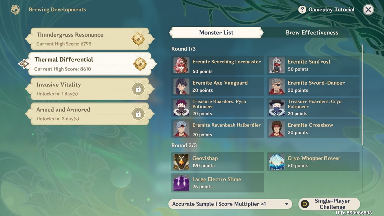 Event Guide Brewing Developments Thermal Differential Genshin