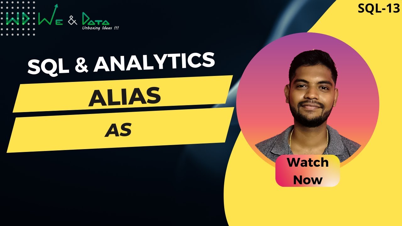 ALIAS command AS in SQL || தமிழில் || Tamil || SQL-13 || Explained|| We ...