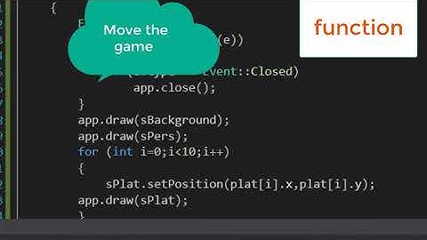 🎮 C ++ part 1 Animated sprite game using the SFML library