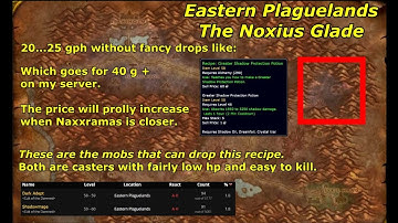 Farming Greater Shadow Prot Potion Recipe