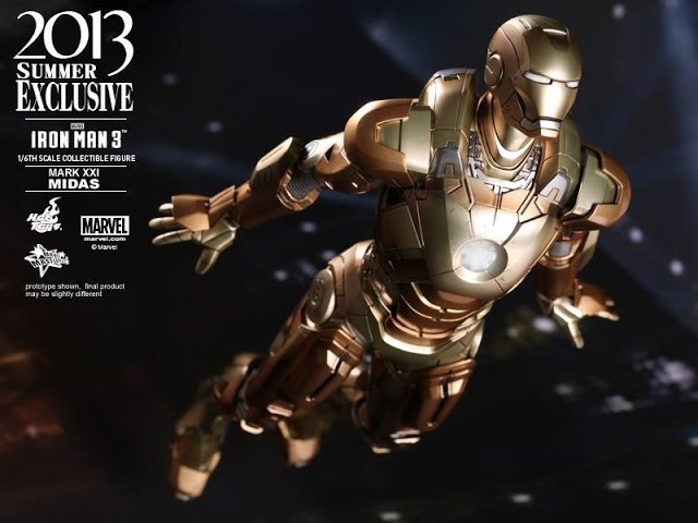 Iron Man 3 Hot Toys Mark XXI Midas Movie Masterpiece 1/6 Scale