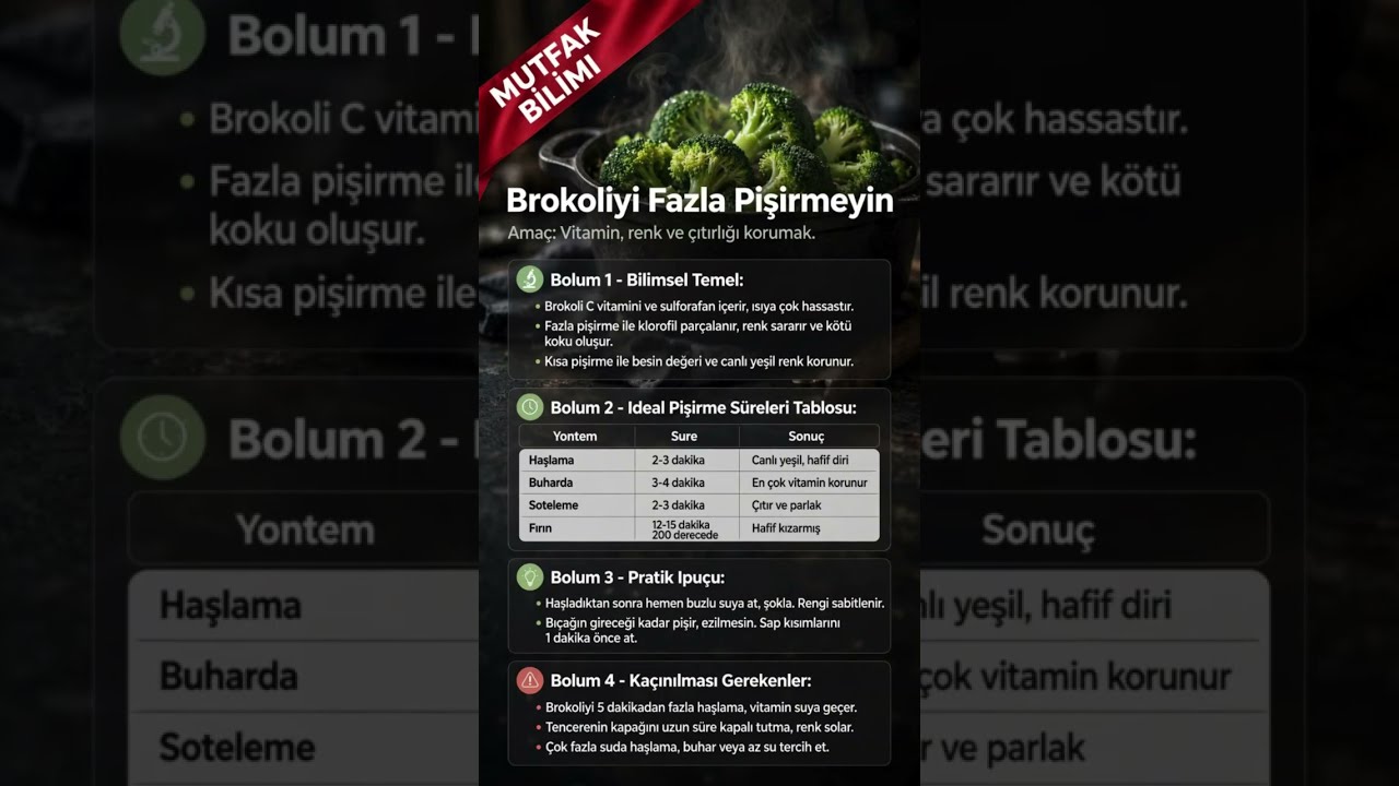 Brokoli Pişirirken Yanlış Yapmayın  #pratiktarifler #brokoli #yemektarifleri