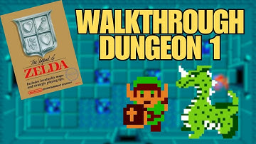 The Legend of Zelda NES (1986) - No Commentary - First Dungeon - Part 1