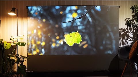 Ambient Light Rejecting (ALR) Vividstorm Projector screen gives your a big-screen experience.