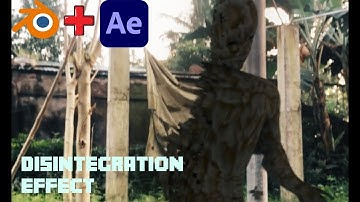 Disintegration Effect Made in Blender and AE