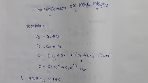 Multiplication of large integers || Verification Tricks in Tamil