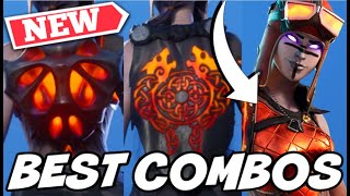 BEST COMBOS FOR *NEW* BLAZE SKIN (MOLTEN RENEGADE RAIDER)! - Fortnite Battle Royale