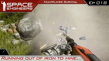 Running out of iron to mine... | Space Engineers Multiplayer Survival - Modded | #18