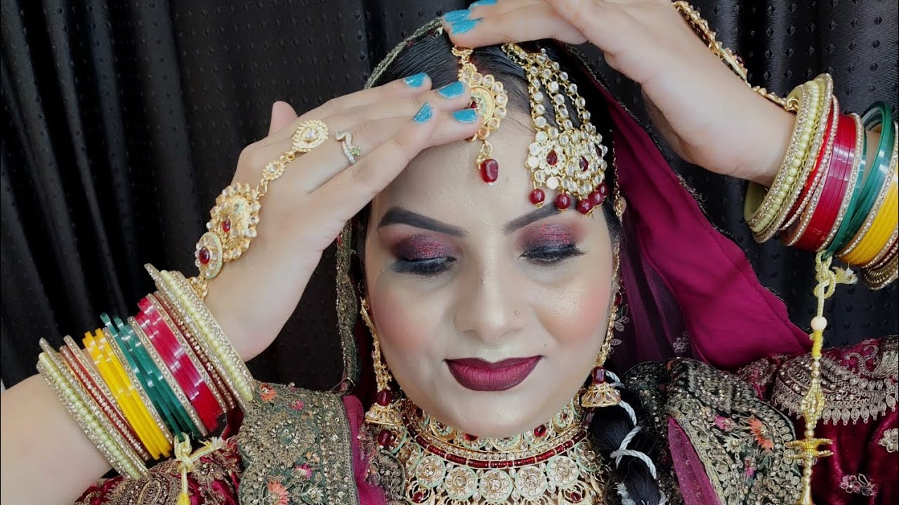 How to do mushalim HD bridal makeup/Mushalim bridal makeup kese karte h
