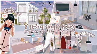 [Speed Build + Id] ⚘ "2 Story Single House Aesthetic" ⚘ [Sakura School Simulator]