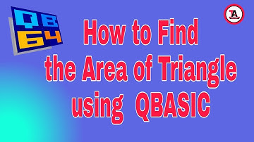 How to Find The Area of Triangle using  QBASIC // Subscribe Techno AbhijeeT