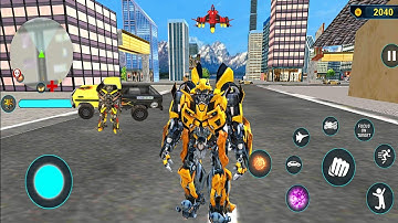 Bumblebee Mirage Transformation Jet Robot Car Game 2020 #7 - Android Gameplay