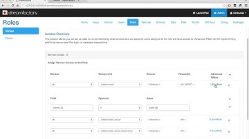 DreamFactory Admin Console: How to Use the Roles Tab