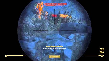 Fallout 4 Stolen Power Armor vs Super Mutants
