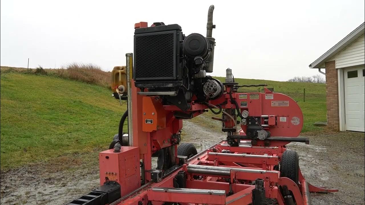1998 WoodMizer LT40 Super Hydraulic Portable Bandmill YouTube