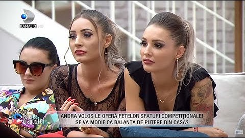 Andra Volos le ofera fetelor sfaturi competitionale! Se va modifica balanta de putere din casa?