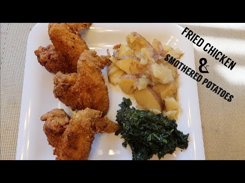 soul-food-recipes-|-먹방-|-how-to-make-fried-chicken-&-smothered-potatoes|-dinner