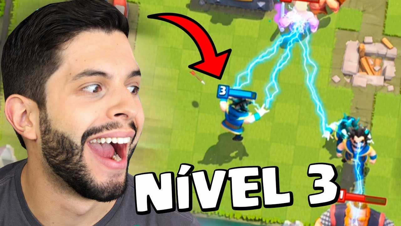 INCRÍVEL! MELHOREI MEU MAGO ELÉTRICO PARA O NÍVEL 3!!! CLASH ROYALE